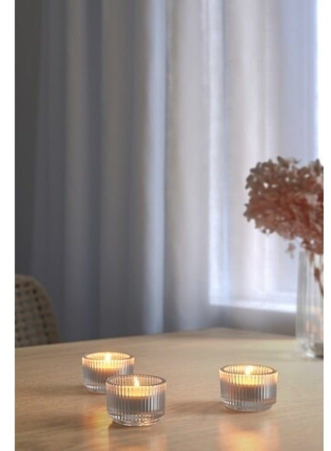 Mini Clear Tealight Candle Holder – Stackable Elegant Glass Cup for Cozy Home Lighting & Romantic Decoration - Image 3